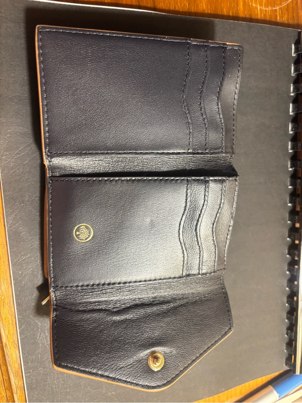 Mulberry Multi-card Wallet in Light Salmon Heavy Grain - Picture 2 of 3